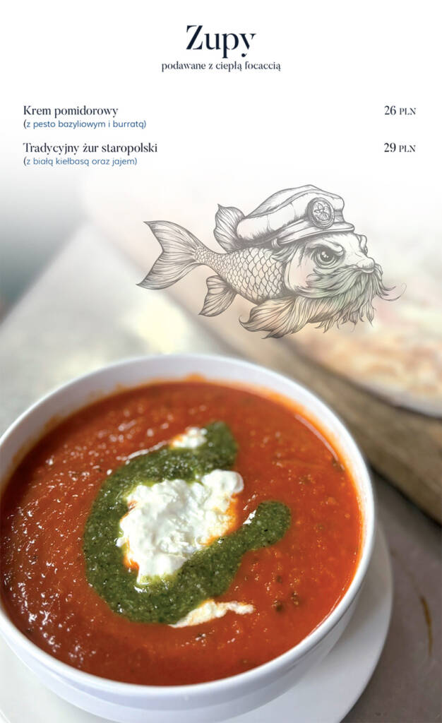 Menu Nasza Rzeka Zupy