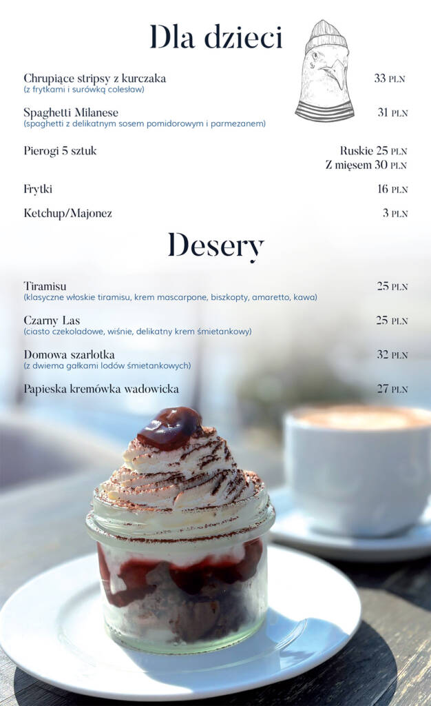 Nasza Rzeka Menu dla Dzieci